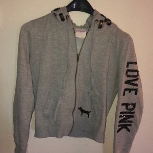 PINK zip up sweatshirt